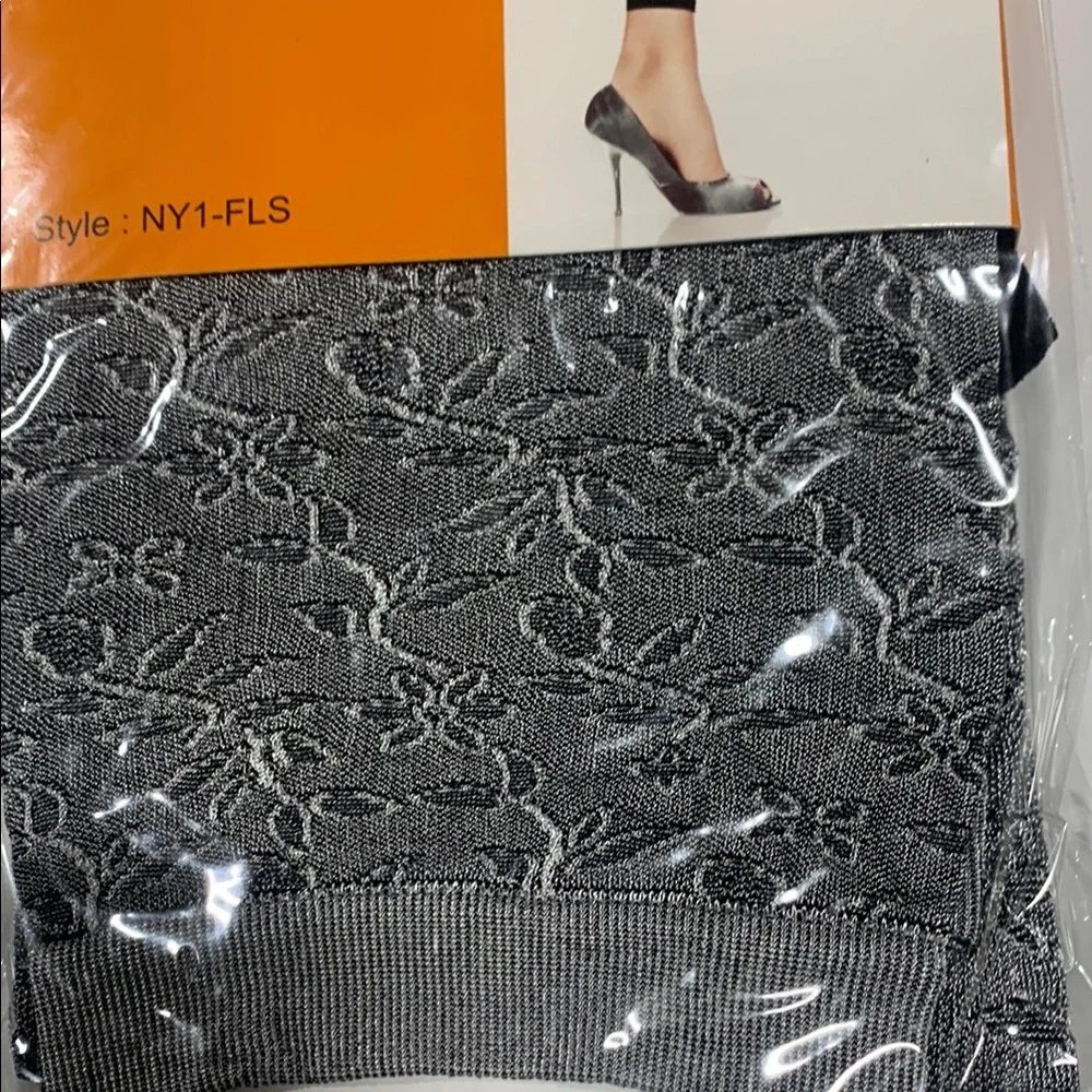 Grey Fashion Leggings/ Tights LADONA‎ - 80’s Leggings with Pattern 6135-4 Grey